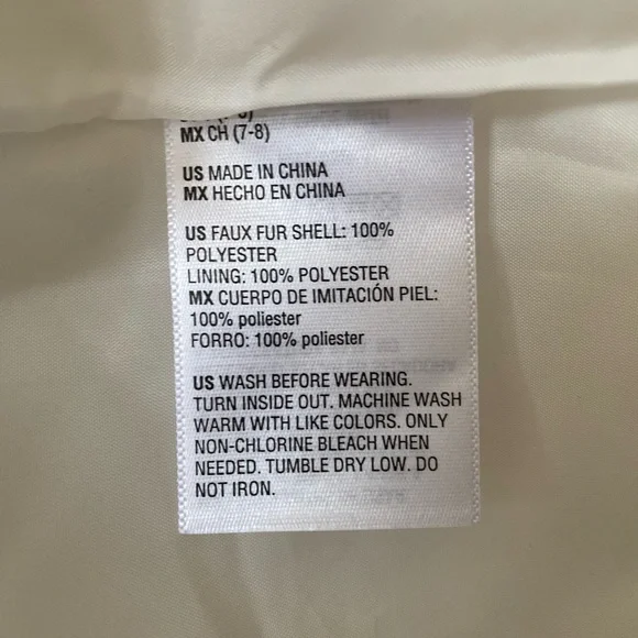 Epic Threads Cream Faux Fur Jacket for Kids - Picture 7 of 9